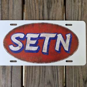 SETN Oil Logo License Plate